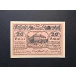Austria 20 Heller 1920 Unc Stattersdorf 