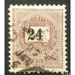 Hungary 1889 Letter, black cipher 24 kr. perf. 11 1/2 used