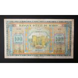 Morocco 100 Francs 1943 F