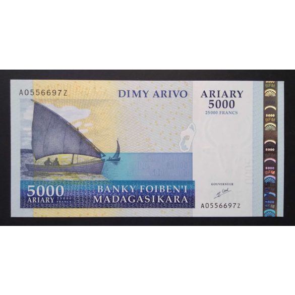 Madagaszkár 5000 Ariary/25000 Francs 2003 UNC 