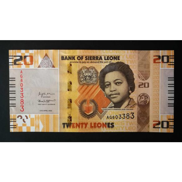Sierra Leone 20 Leones 2022 UNC 
