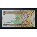 Turkmenistan 5 Manat 2012 UNC