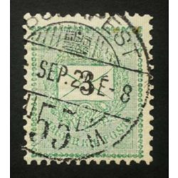   Hungary 1898 Letter, black cipher 3 kr. perf. 12: 11 3/4 BU(DA)PEST used