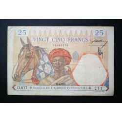 Francia Nyugat-Afrika 25 Francs 1937 F