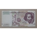 Italy 50000 Lire 1992 XF