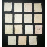 Hungary 1906 TURUL and King Franz Joseph 16 pcs perf. 15 used