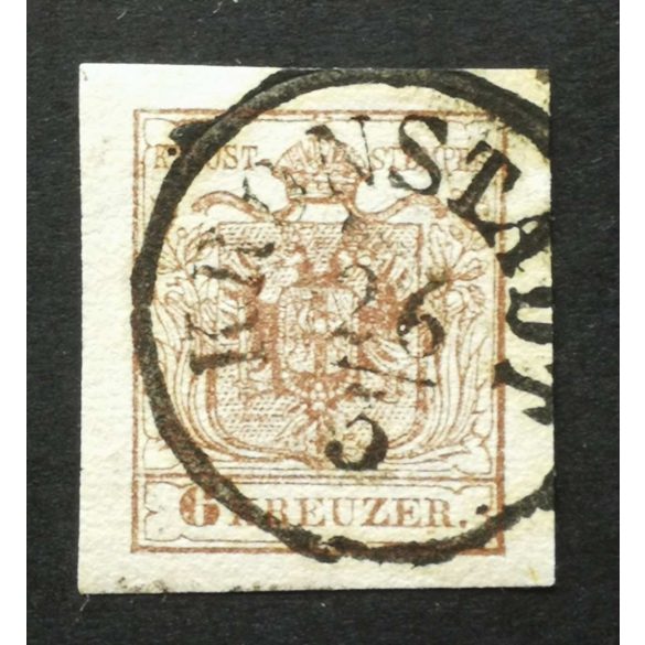 Magyarország 1850 Könyvnyomat 6 Kr. KRONSTADT Brassó H