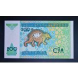 Uzbekistan 200 Cym 1997 UNC