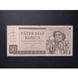Czechoslovakia 50 Korun 1950 VF-