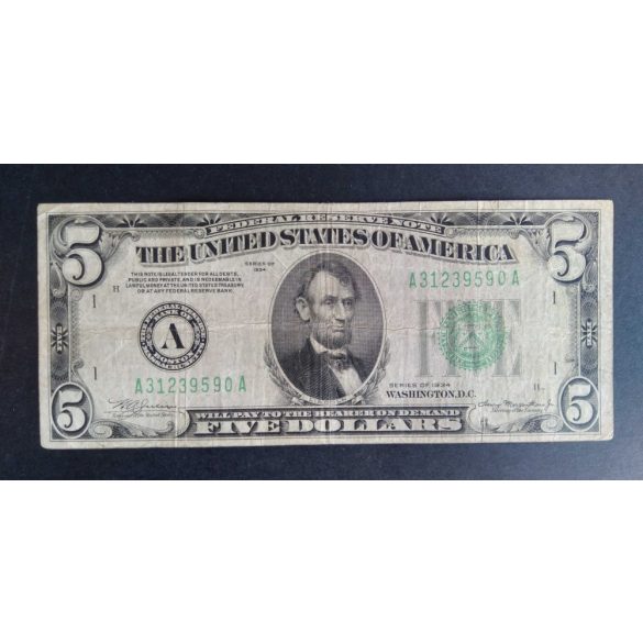 USA 5 Dollars 1934 F