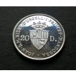 Andorra 20 Diners 1984 Silver PP, Commemorative coin