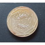 France 10 Euro 2014 Liberté commemorative coin in decorative packaging