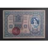 Ausztria-Magyarország 1000 Korona 1902 MAGYRORSZÁG felülbélyegzéssel VF