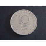 Magyarország 10 Forint 1948 Bp. ezüst aXF