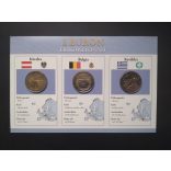 EU 2 Euro 3 db-os emlékérme szett Unc