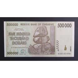 Zimbabwe 500000 Dollar 2008 UNC 