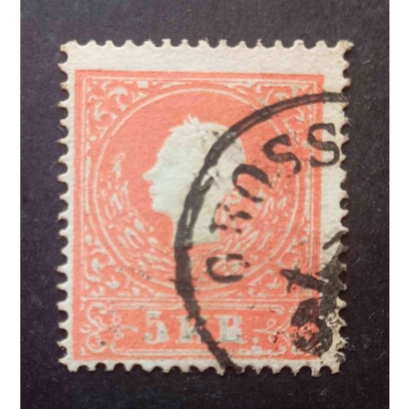 Austria used in Hungary 1858 5 Kr. GROSS...