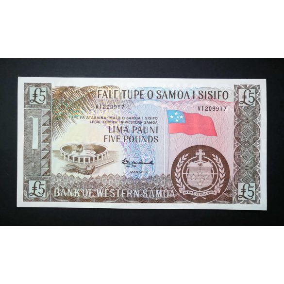 Nyugat-Szamoa 5 Pounds 2020 UNC emlékbankjegy