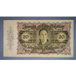 Ausztria 20 Schilling 1946 VF-