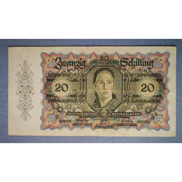 Ausztria 20 Schilling 1946 VF-