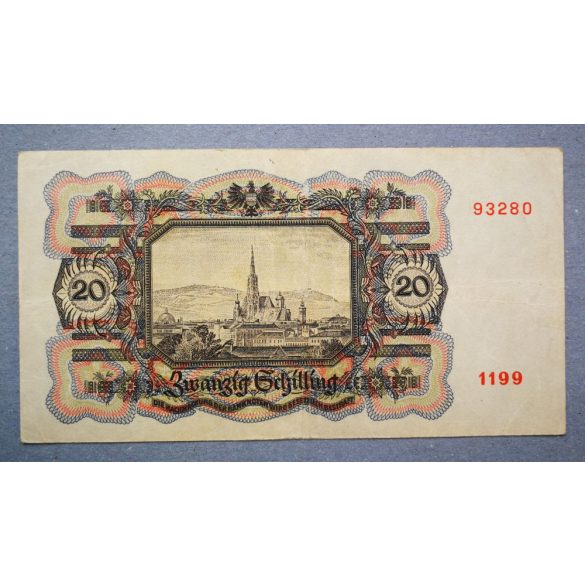 Ausztria 20 Schilling 1946 VF-