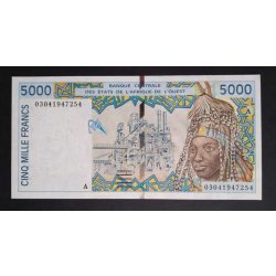 West African States 5000 Francs 2003 aUNC