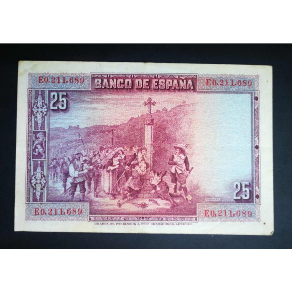 Spain 25 Pesetas 1928 VF