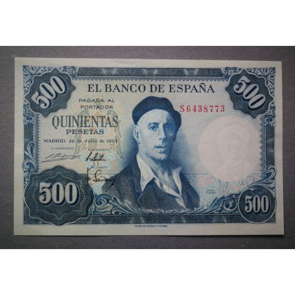 Spanyolország 500 Pesetas 1954 Unc-