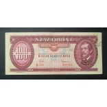 Hungary 100 Forints 1960 F
