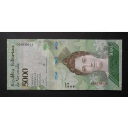 Venezuela 5000 Bolivares 2017 Unc 