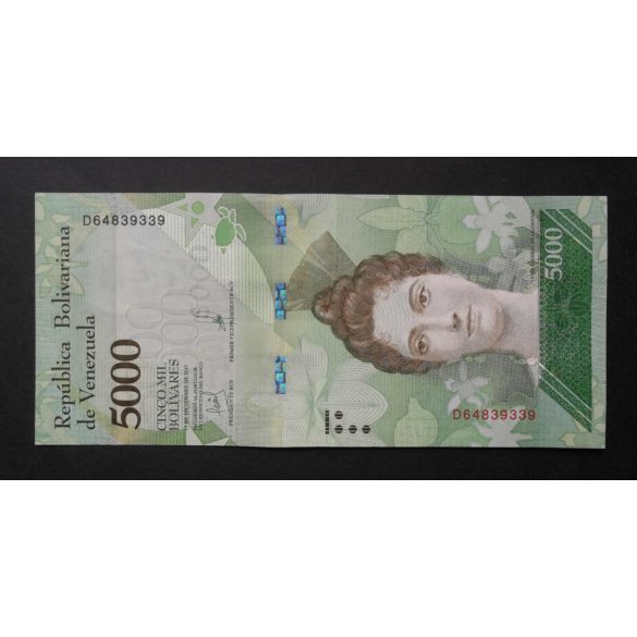 Venezuela 5000 Bolivares 2017 Unc 