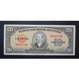 Cuba 20 Pesos 1958 UNC