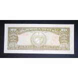 Cuba 20 Pesos 1958 UNC