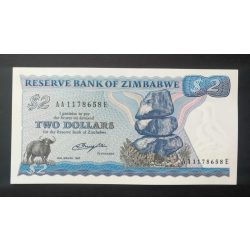 Zimbabwe 2 Dollars 1980 UNC-