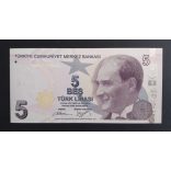 Turkey 5 Lira 2013 Unc