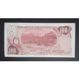 Argentina 100 Pesos 1976 aUnc