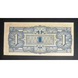 Malaysia 1 Dollar 1942 Japanese Occupation aUNC