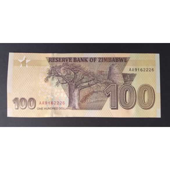 Zimbabwe 100 Dollars 2020 UNC