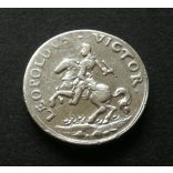 Hungary Leopold I (1657-1705) commemorative medal 1655 silver