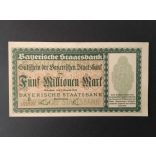 Germany 5 Million Mark München 1923 UNC-