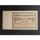 Germany 5 Million Mark München 1923 UNC-