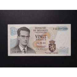 Belgium 20 Francs 1964 VF 