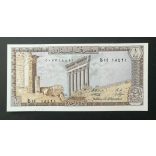 Libanon 1 Livre 1980 Unc 