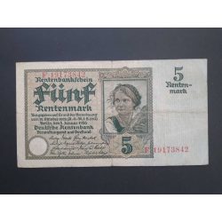 Germany 5 Rentenmark 1926 F