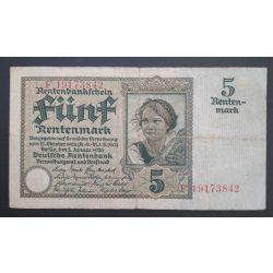 Németország 5 Rentenmark 1926 F