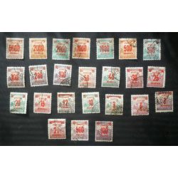 Hungary 1921-25 Reaper overprint Porto stamps used