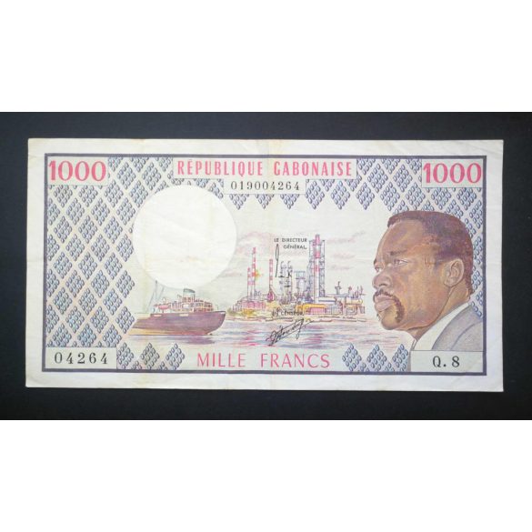 Gabon 1000 Francs 1974-78 VF