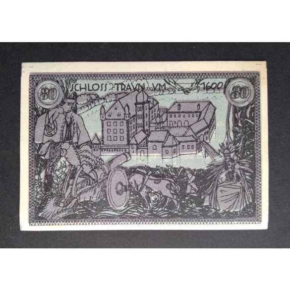 Austria 80 Heller 1920 Aunc Traun