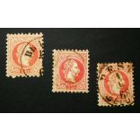 Austria used in Hungary 1867 5 kr. 3 pcs.