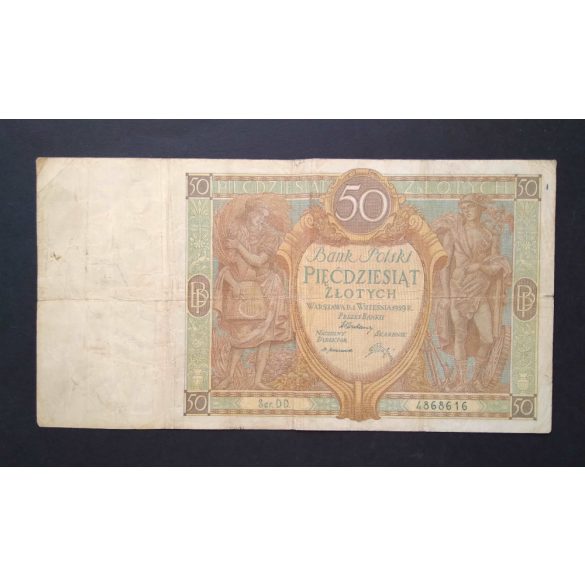 Lengyelország 50 Zlotych 1929 F